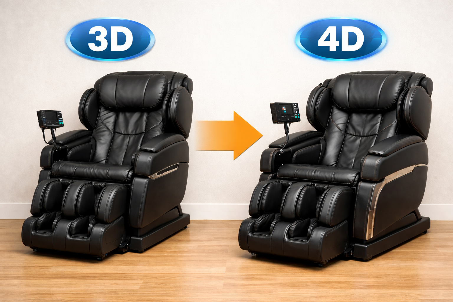 3D vs 4D Massage Chairs