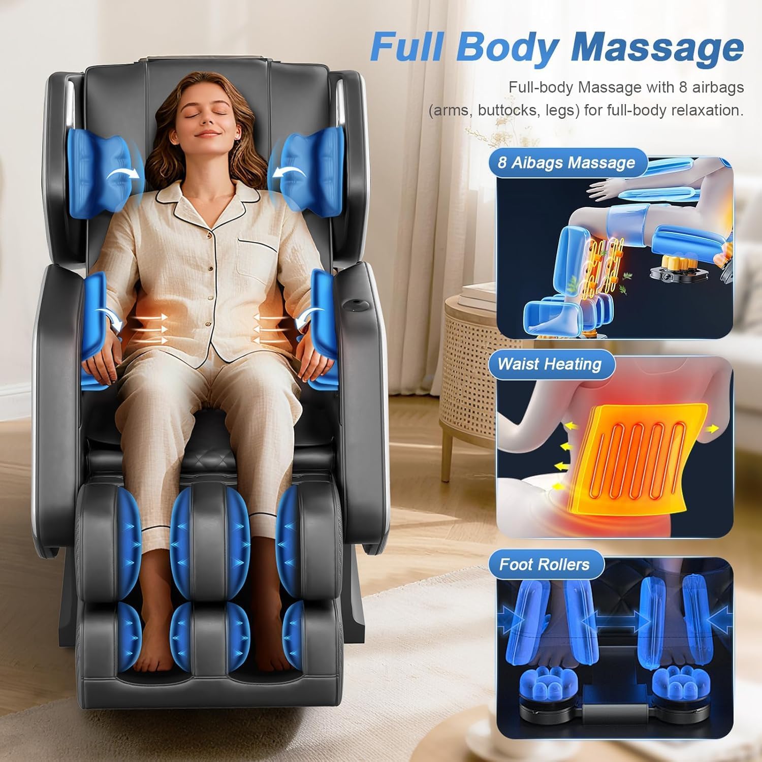 NAGLIFOR Massage Chair Full Body