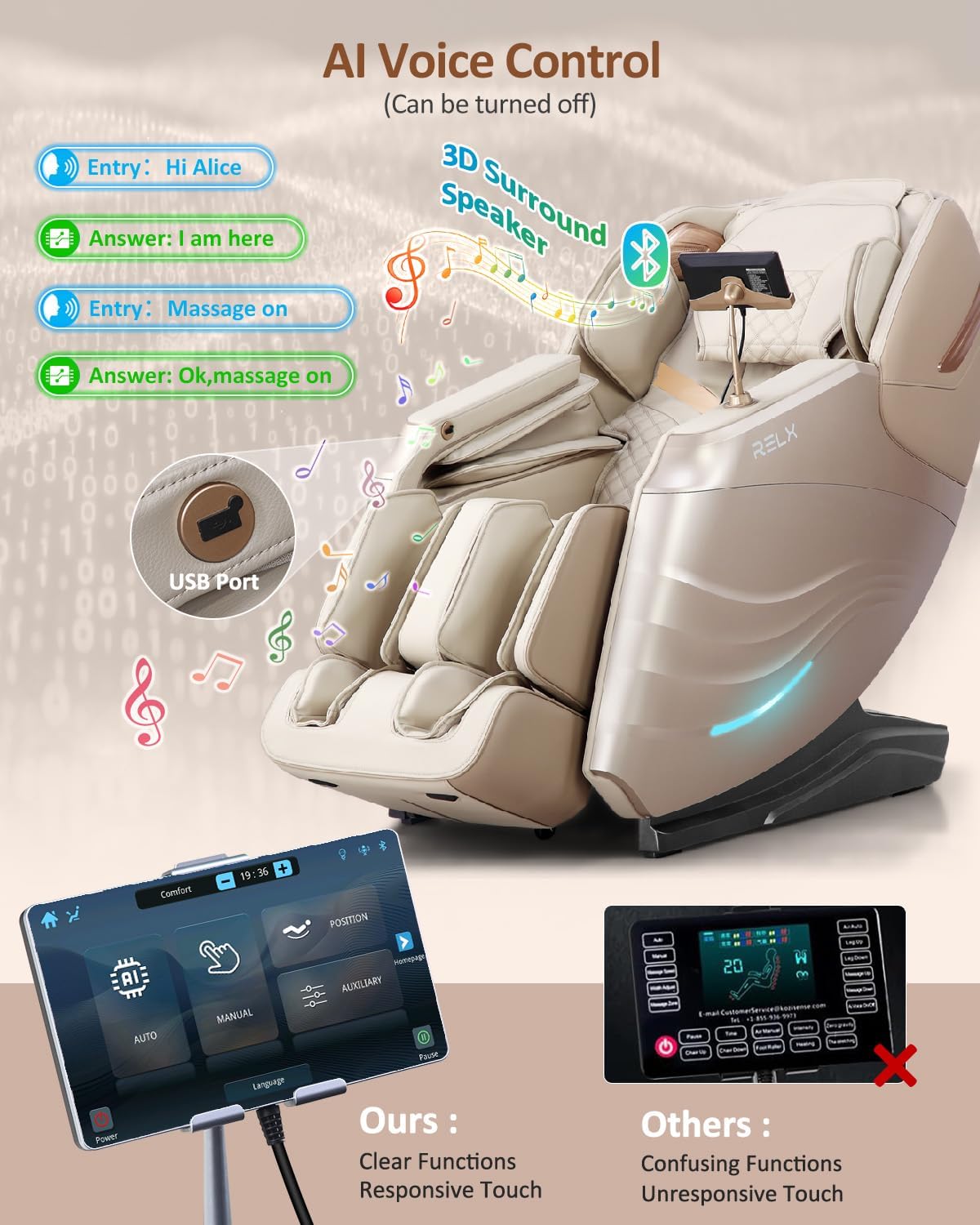 RELX Massage Chair design