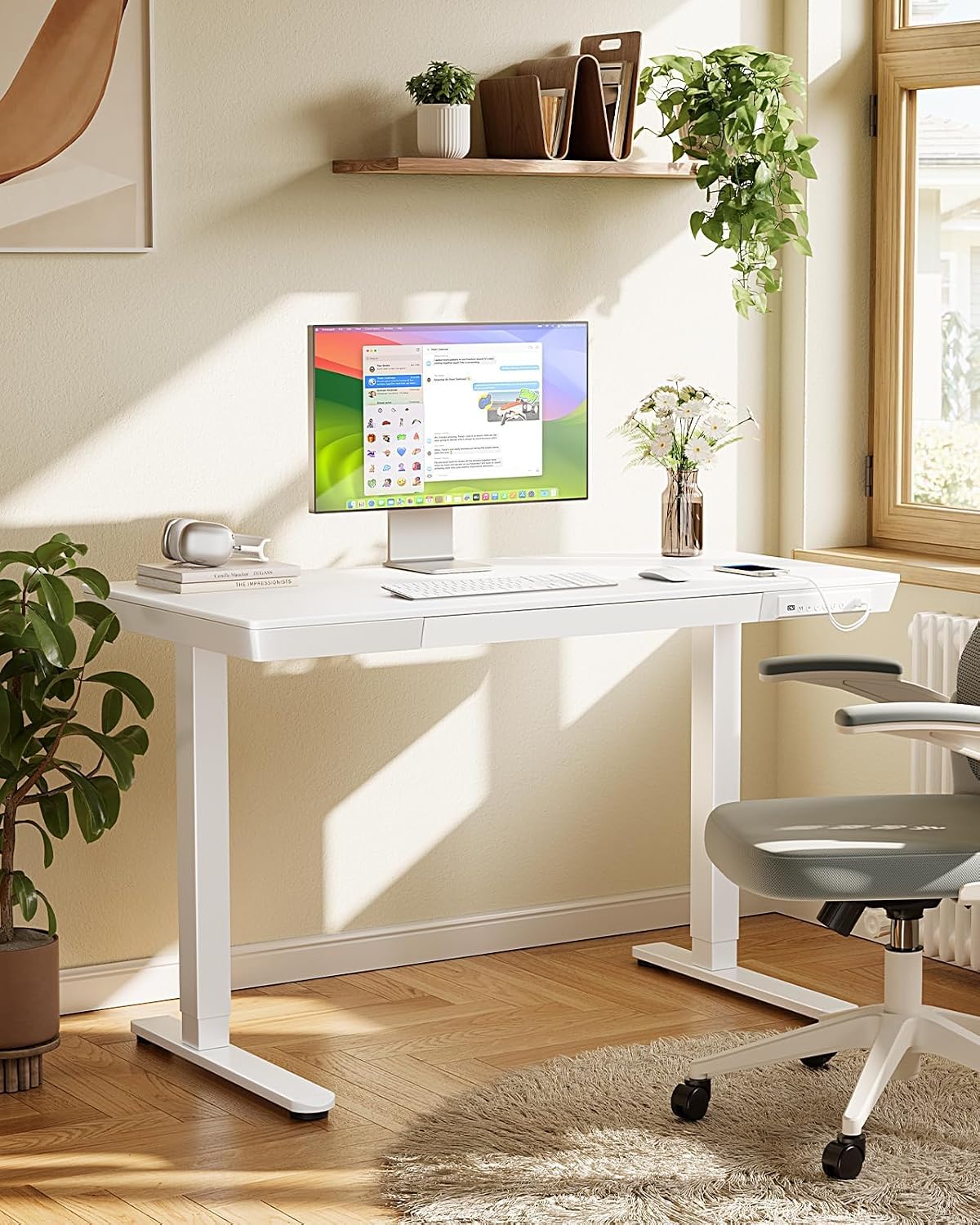 Marsail Standing Desk with Drawer